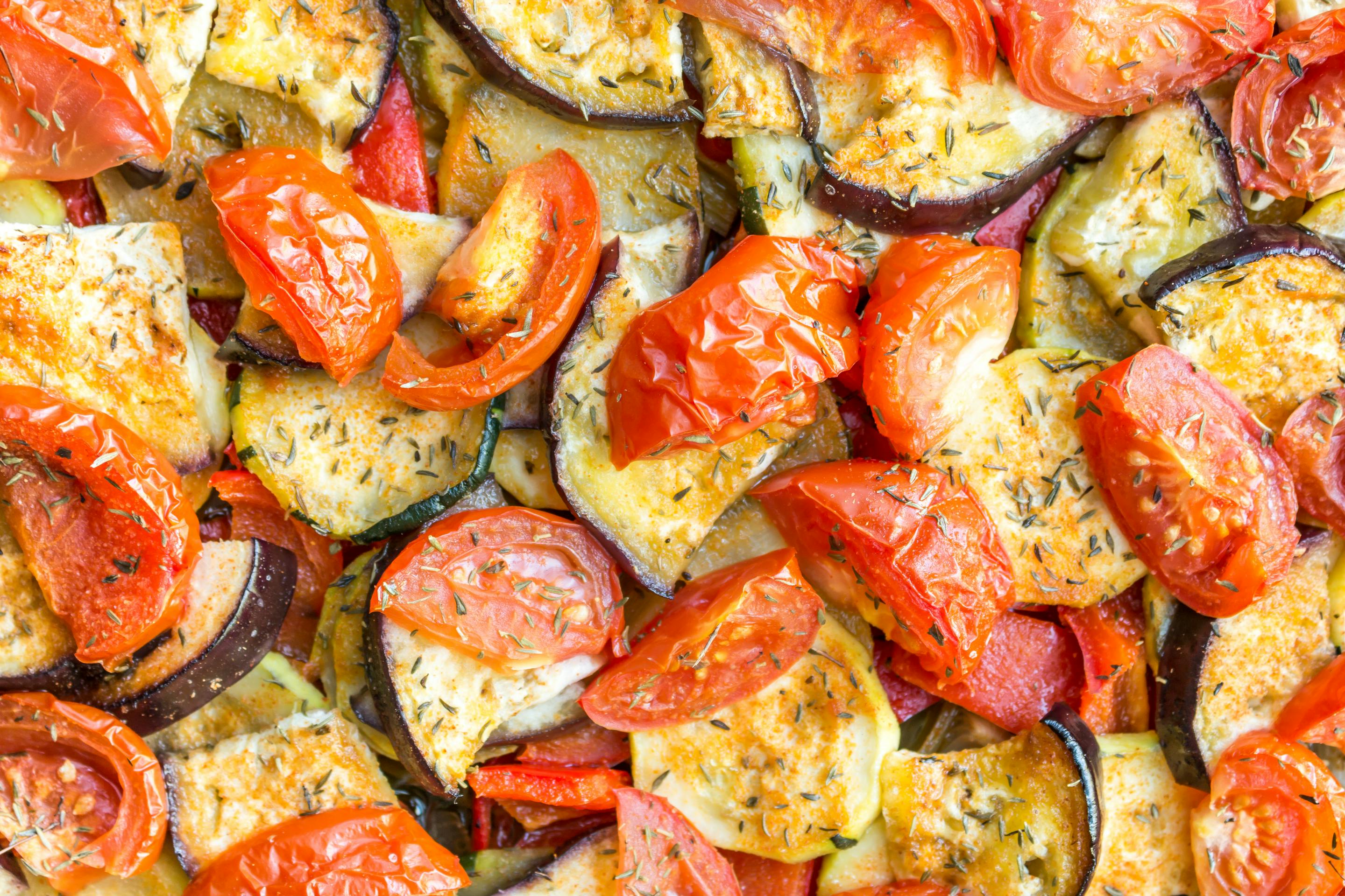 Ratatouille colorido — dieta mediterrânea